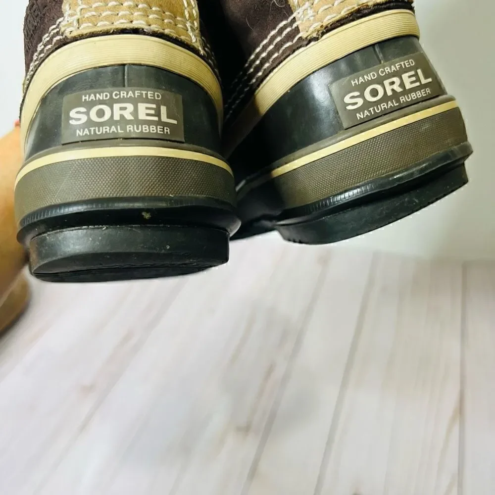 Sorel Joan of Arctic Brown Suede Fur Lined Winter Boots